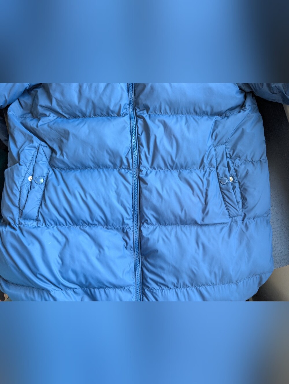 Joe Fresh Hooded Long Puffer Jacket in Navy - Picture 8 of 14